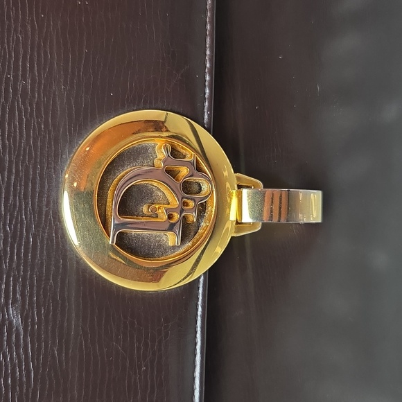 DIOR Rare 1970s Collectable Brown leather 2-way shoulder/clutch bag excellent - Picture 3 of 17